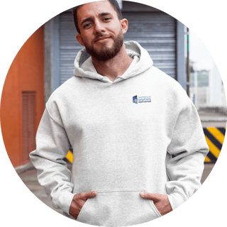 Hooded sweatshirt branded