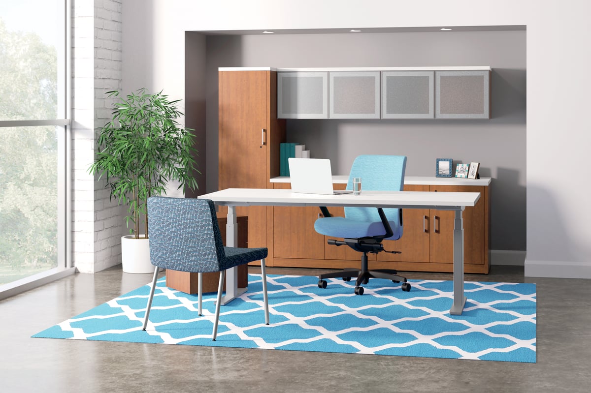 HON 10500, white and brown, personal office