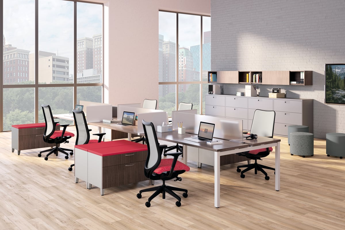 HON Empower system, open floor plan