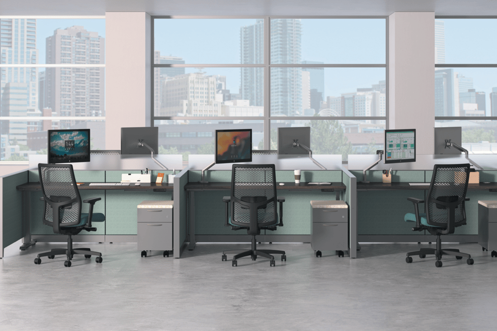 HON Abound shared desks system