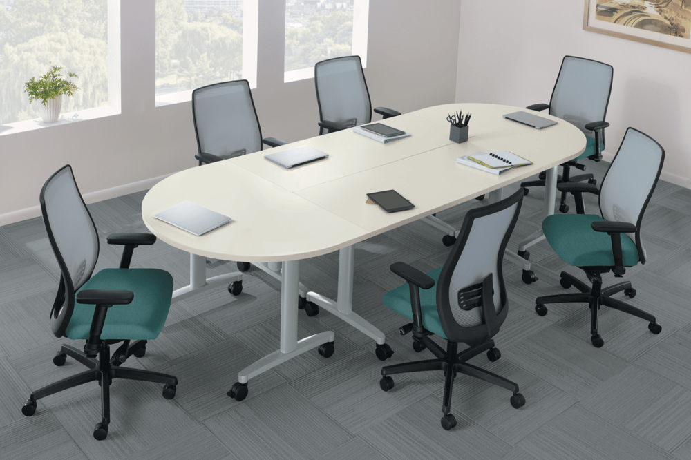 HON Endorse task chairs at conference table