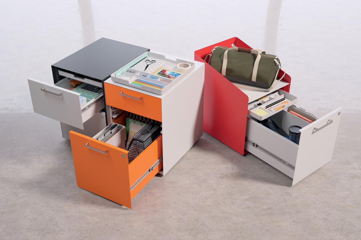 HON Fuse multi-colored personal storage