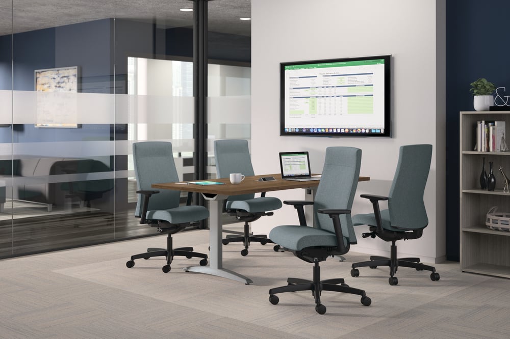 HON Ignition task chairs in gray