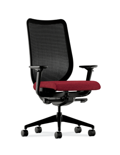 HON Nucleus task chair maroon and black