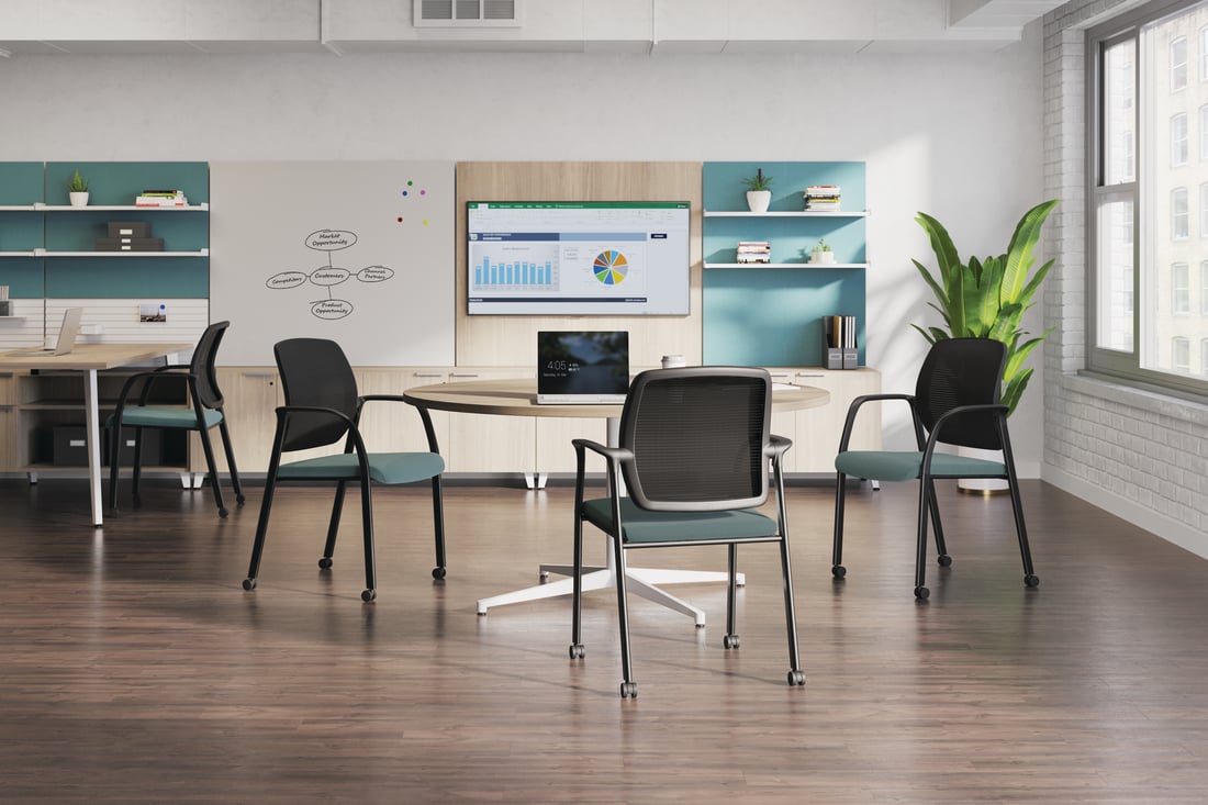 HON Nucleus chairs around round table