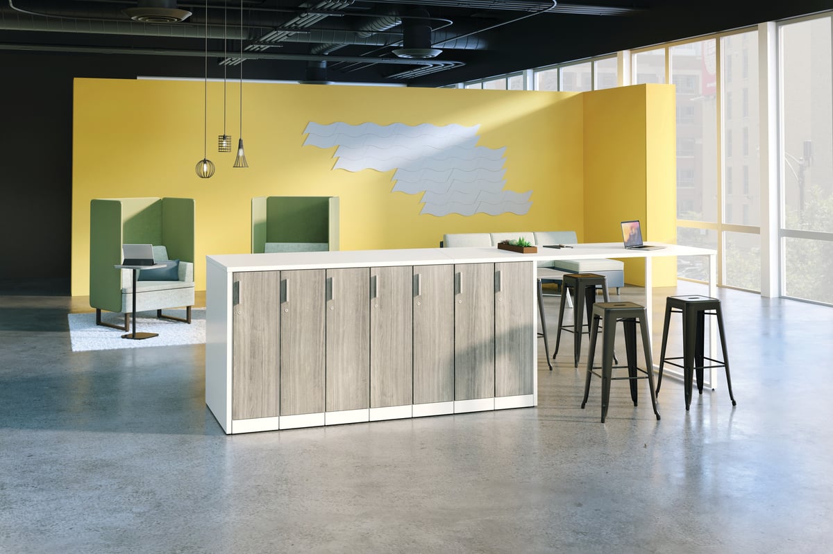 HON Storage Islands lockers