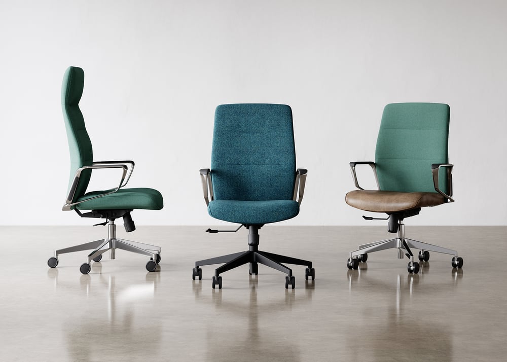 NATIONAL Karid task chairs, high and mid back
