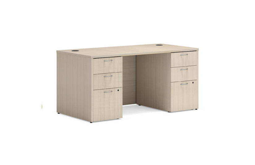 60 inch w doubple pedestal desk