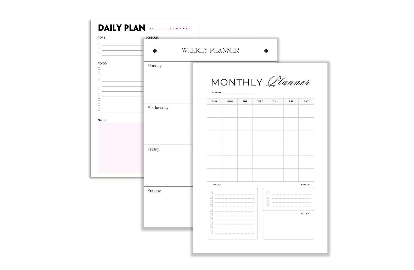 Daily, Weekly, and Monthly Planners-1